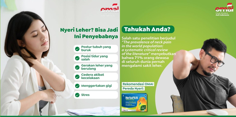 OMAI HerbaPAIN Usir Nyeri Leher, Otot, Sendi dan Sakit Kepala